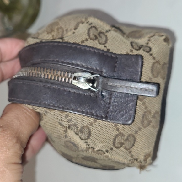 GUCCI**SHERRY LINE**EXTRA WIDE STRIPE** MAKE UP BAG - Picture 7 of 17